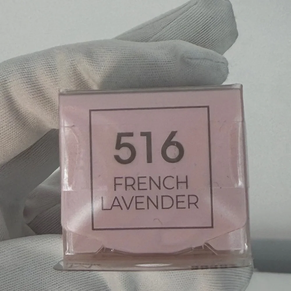 KISS imPRESS Color Press On Manicure French Lavender 516 Coffin Shape M 105-47